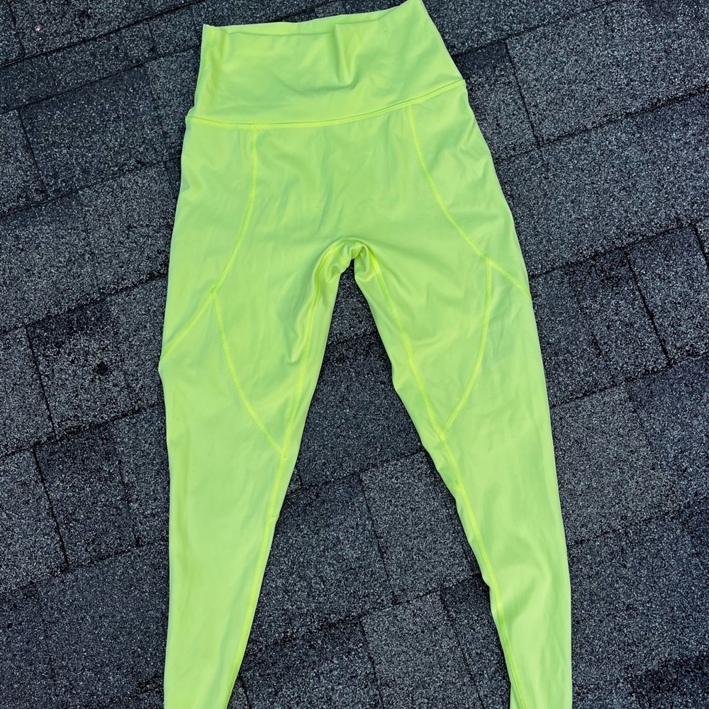 Neon Yellow Aerie Leggings